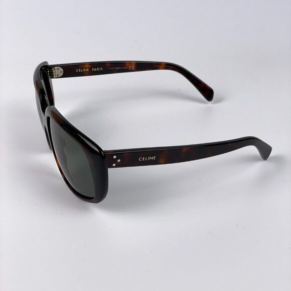 CELINE BRAND NEW Sunglasses Square Havana Green CL40073I 54N Woman